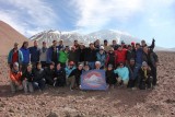 Group picture after Lascar climb, with 27 out of 30 participants on the summit